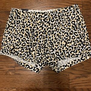 NWT JCrew Factory Leopard Chino Shorts Size 8
